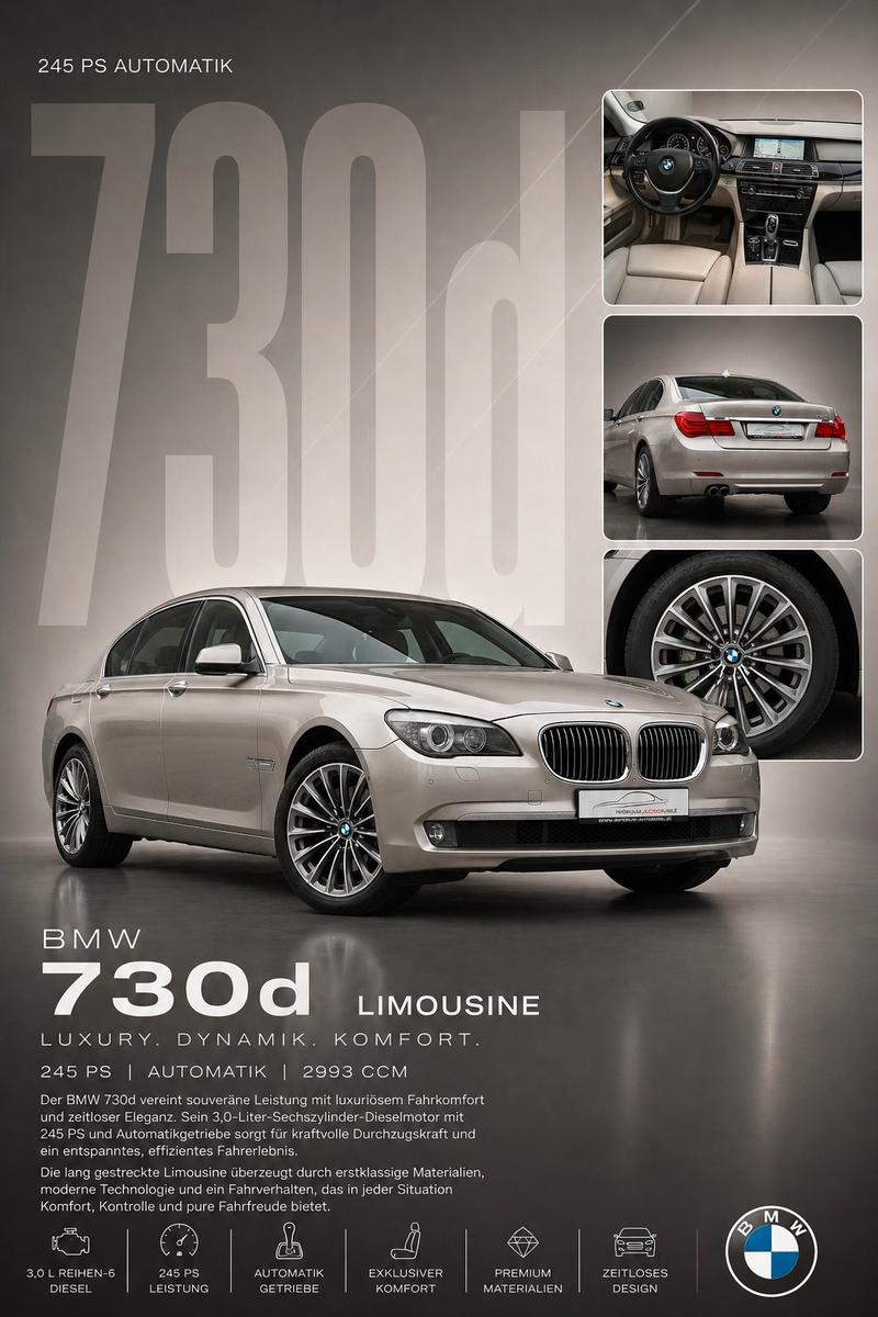 BMW 730d Lim. *B-XEN*KLIM*TEMP*HUD*SOFT*TWT*CAM*STHZ