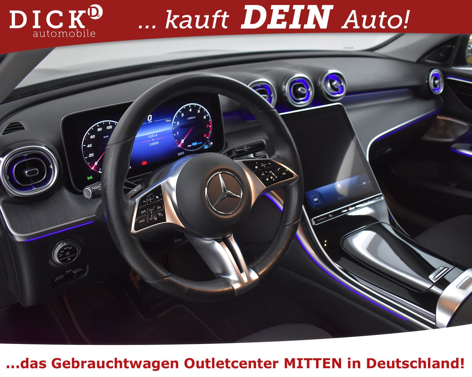 MERCEDES-BENZ C300 CGI 9G 2X Avantg NIGHT+BURMES+360+WIDES+ACC - Image 10