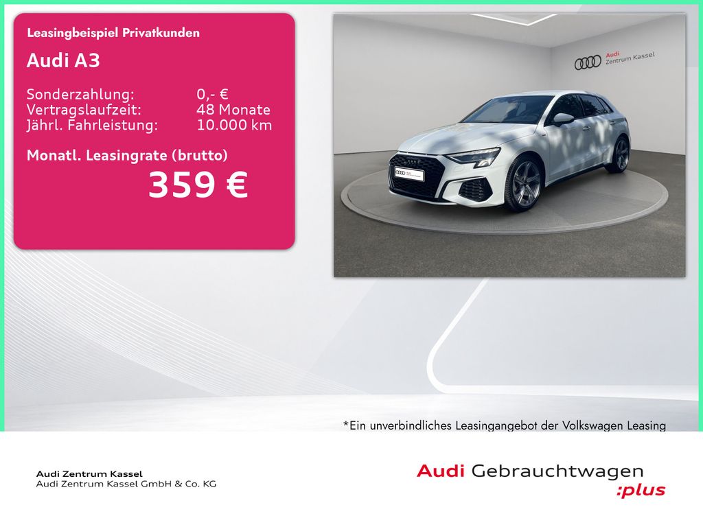A3 SB 30 TFSI S line LED AHK Kamera Carplay