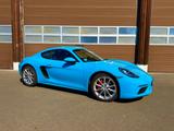 Porsche 718 Cayman S miamiblue ohne OPF TÜV Neu - blaue Porsche Cayman