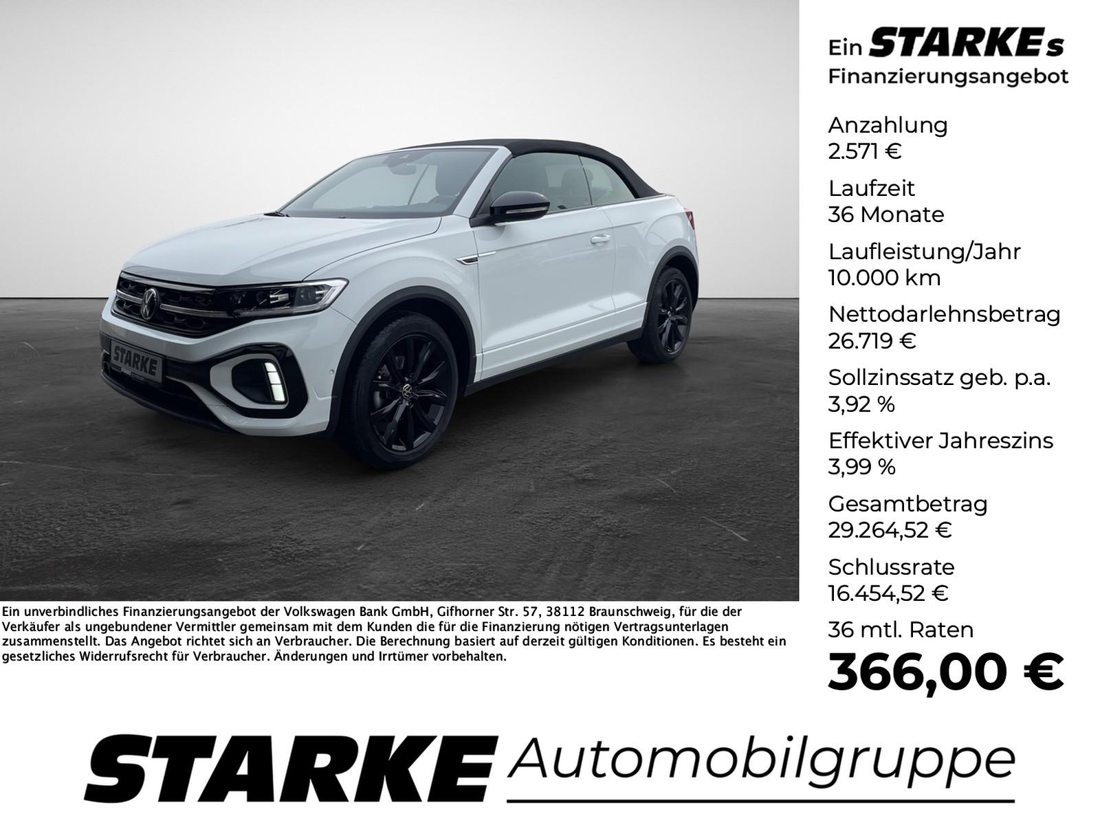 Volkswagen T-Roc Cabriolet 1.5 TSI DSG R-Line Black Style  