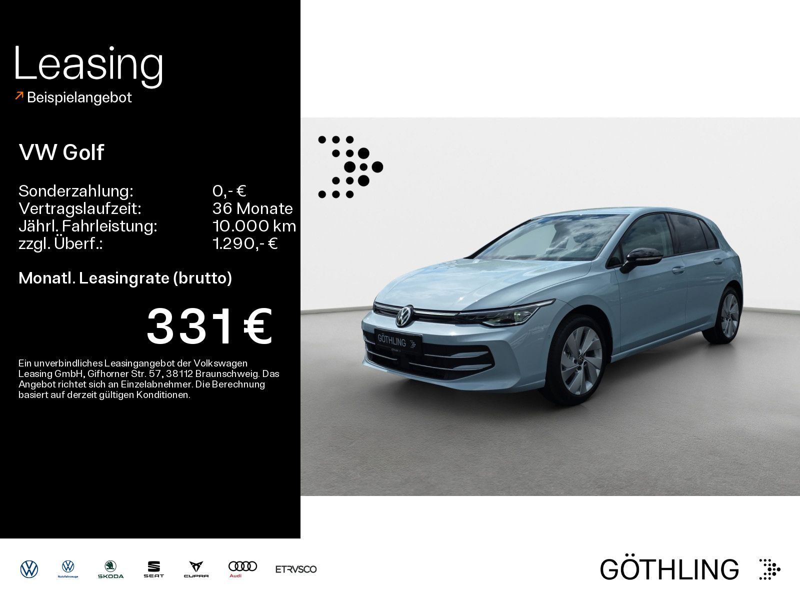 Volkswagen Golf ENERGY 1,5 l eTSI OPF 110 kW (150 PS) 7-Gan