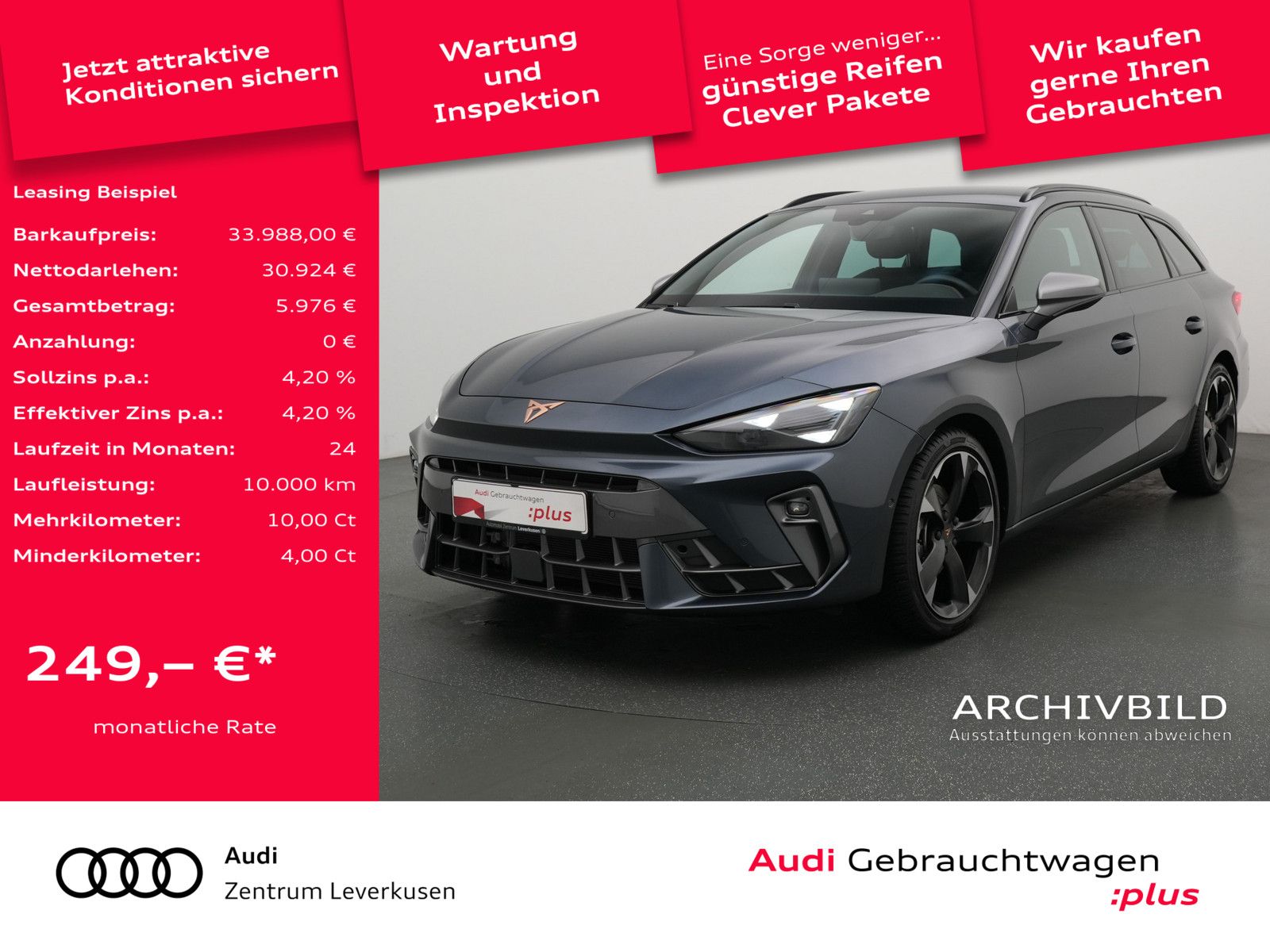 Cupra Leon ST DSG NAVI VIRT LEDER ACC KAM SHZ CARPLAY