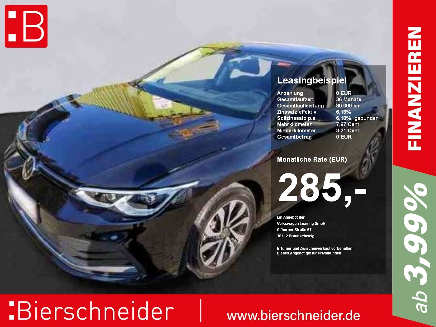 Volkswagen Golf 8 2.0 TDI DSG Life PANO AHK KAMERA ACC LED