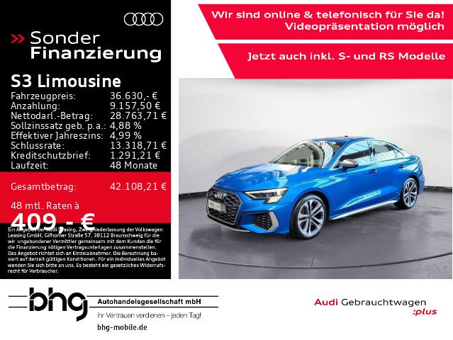 AUDI S3 Limousine TFSI 228(310) kW(PS) S *LED*B&amp;O*KLI