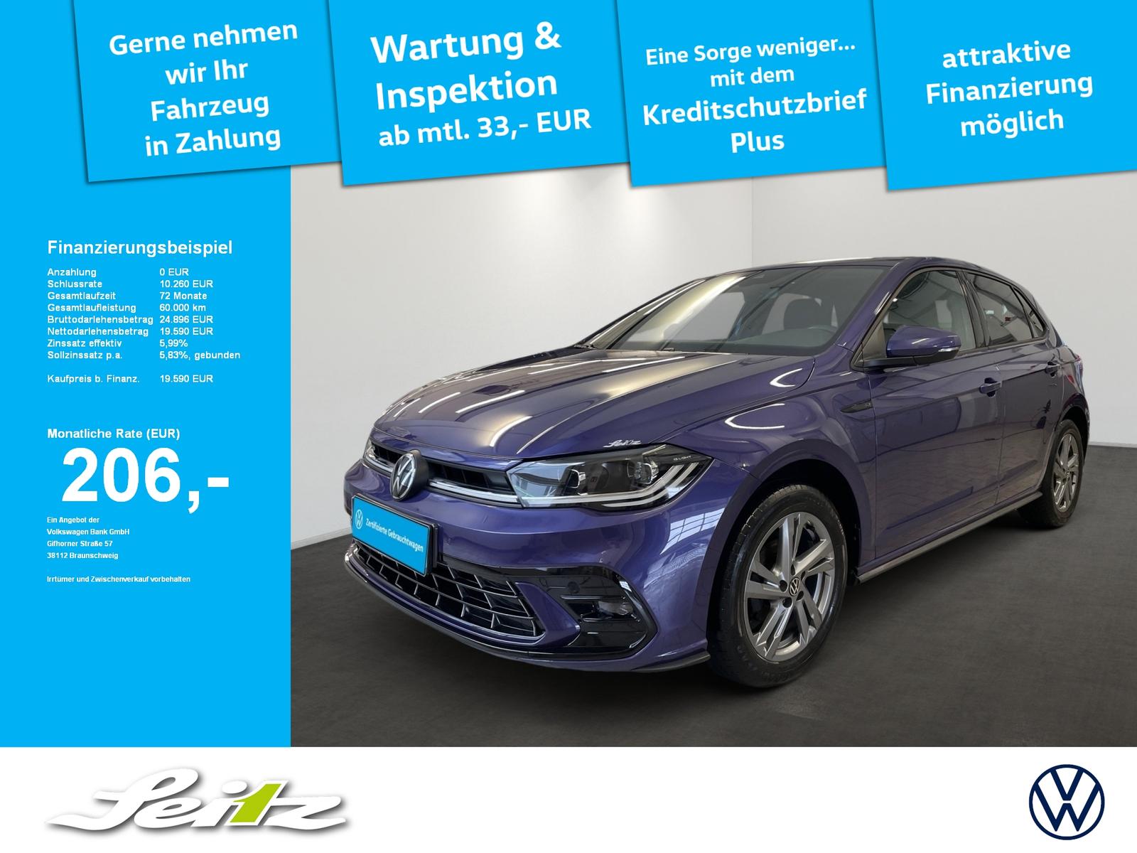 Volkswagen Polo VI 1.0 TSI R-Line *MATRIX*PDC*NAVI*SITZH*