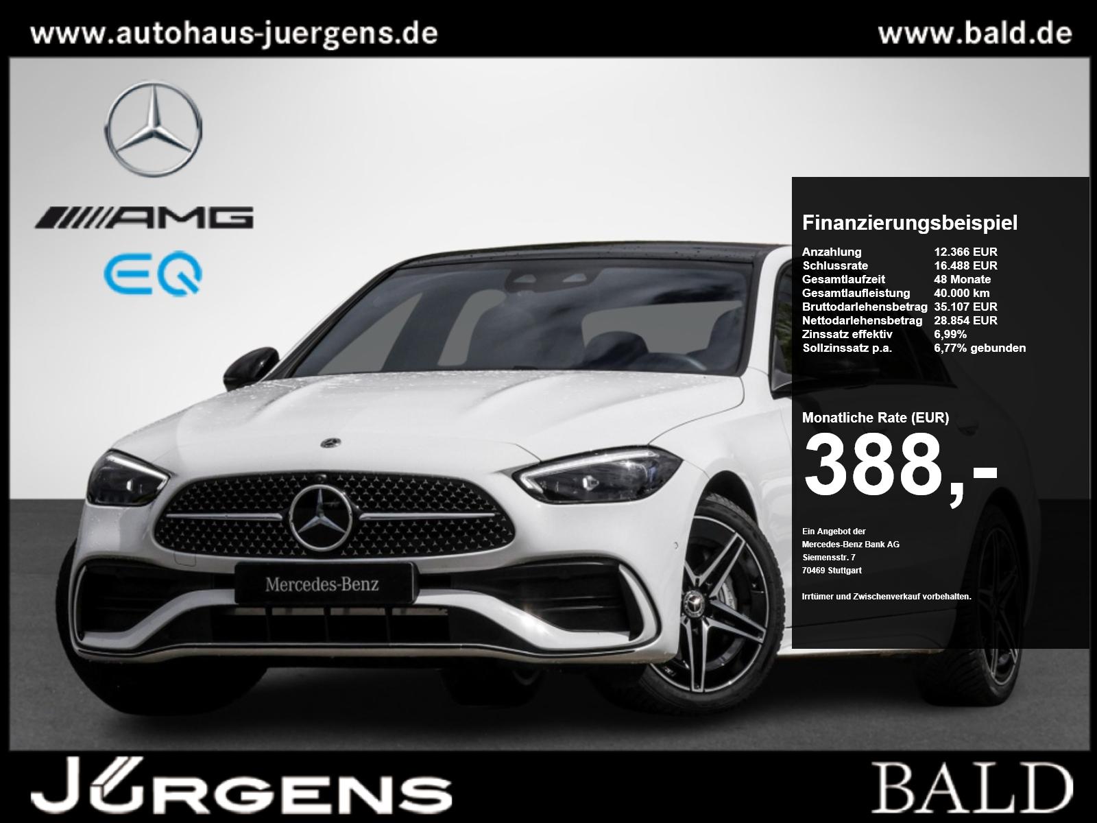 Mercedes-Benz C 180 AMG-Sport/Pano/Burm/DIGITAL/360/Distr/Memo