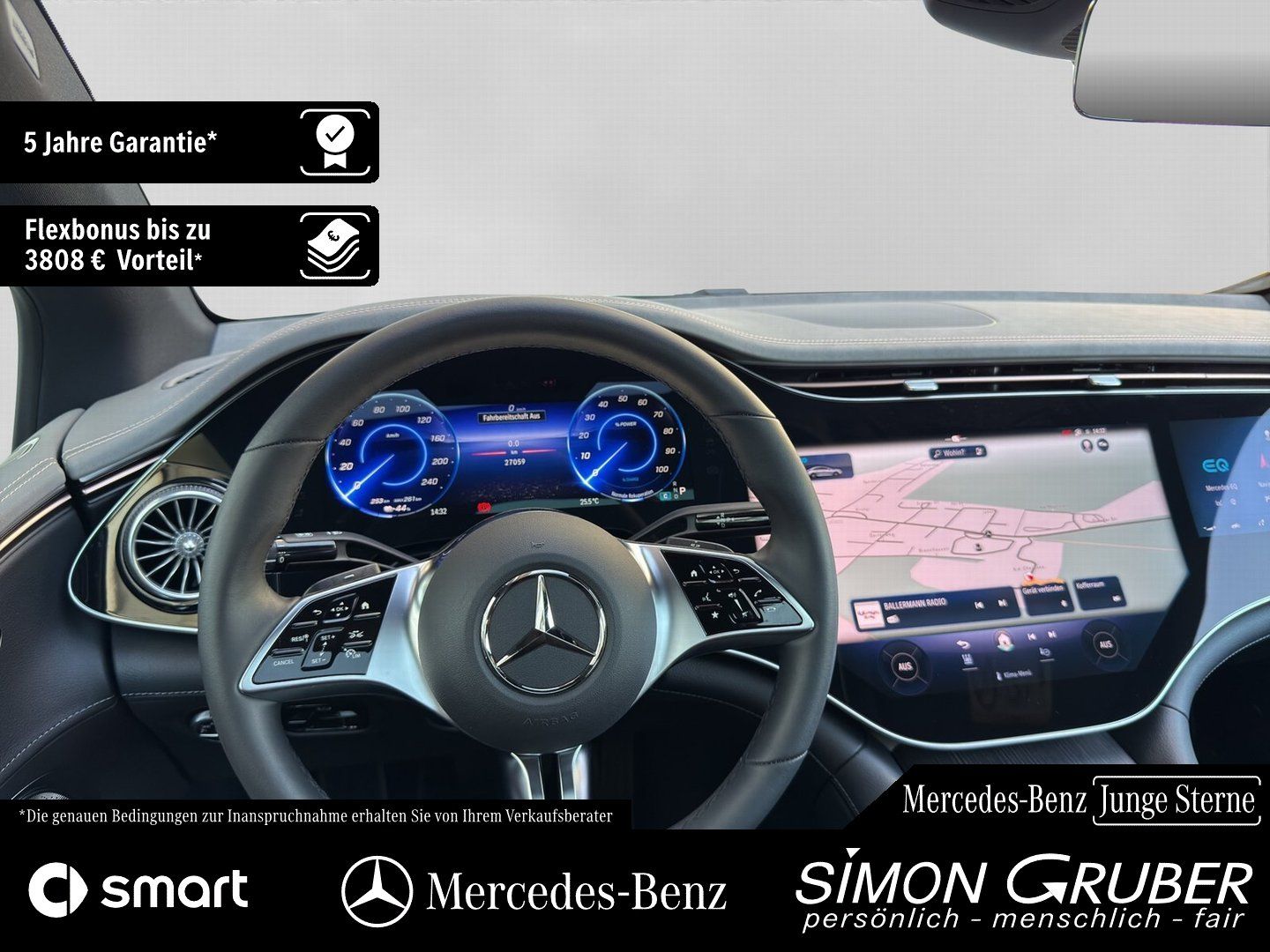Fahrzeugabbildung Mercedes-Benz EQE 500 4M AMG Premium+ Nappa Hyper Pano Md 2025