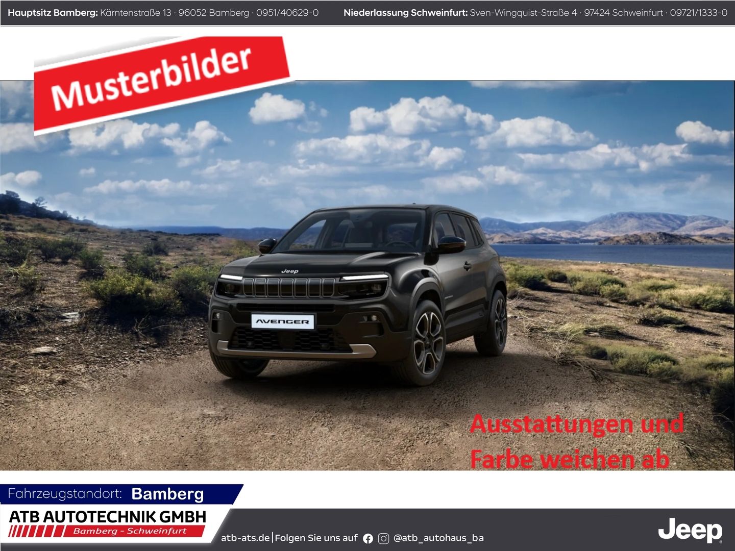 Fahrzeugabbildung Jeep Avenger e-Hybrid Summit PANO LEDER NAVI WINTER