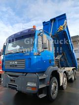 MAN TGA 35.430 / 8X4 / Meiller Mulde / BORDMATIK - Dreiseitenkipper 8t