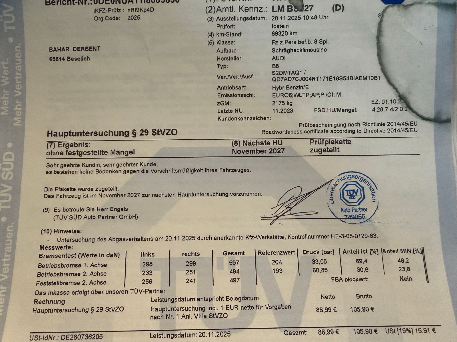 Fahrzeugabbildung Audi A5 Sportback 45 TFSI quattro /VIRTUAL/KAMERA/SHZ