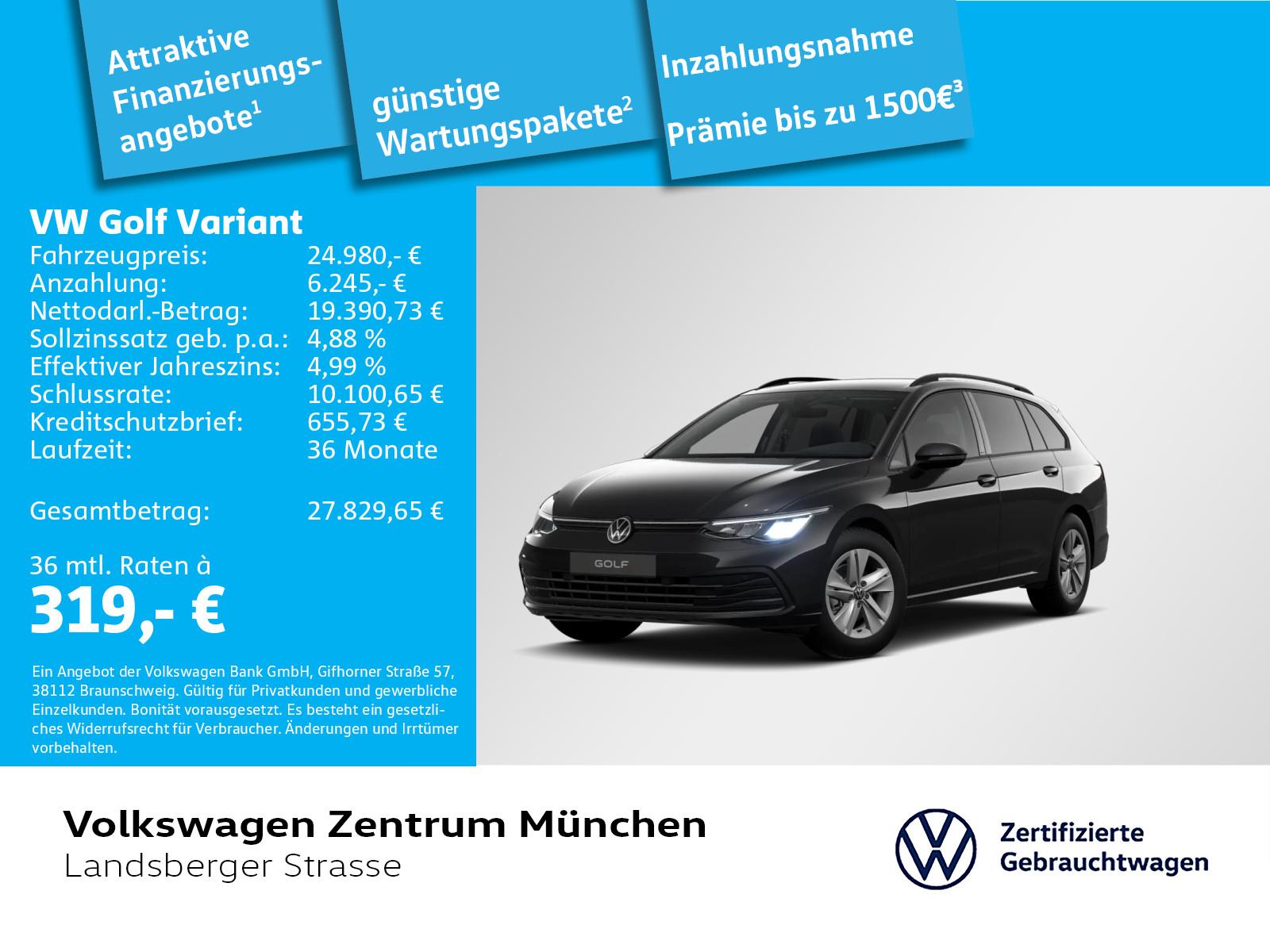 Volkswagen Golf Variant Life 1.5 eTSI LED Navi AHK Sitzhz P