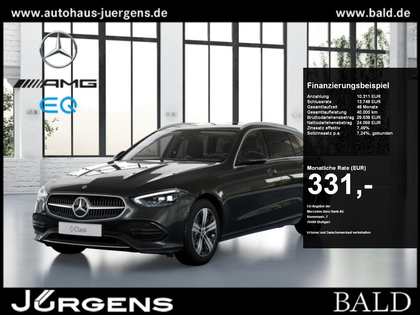 Mercedes-Benz C 200 T Avantgarde/LED/Cam/AHK/Totw/EASY-P/Ambi