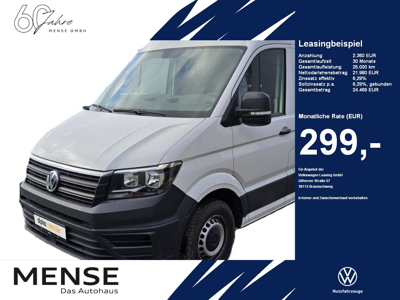 VW Crafter 35 2.0 TDI Kasten FWD EcoProfi Hochdach