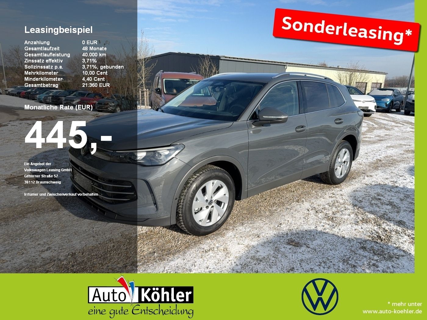 Volkswagen Tiguan Elegance 1.5 l eTSI DSG Matrix/ incl. WR