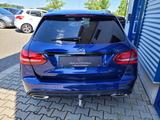 Mercedes-Benz C-Klasse  180 T CGI AMG-Line *LED*AHK*LEDER*NAVI - Mercedes-Benz C 180: Blau