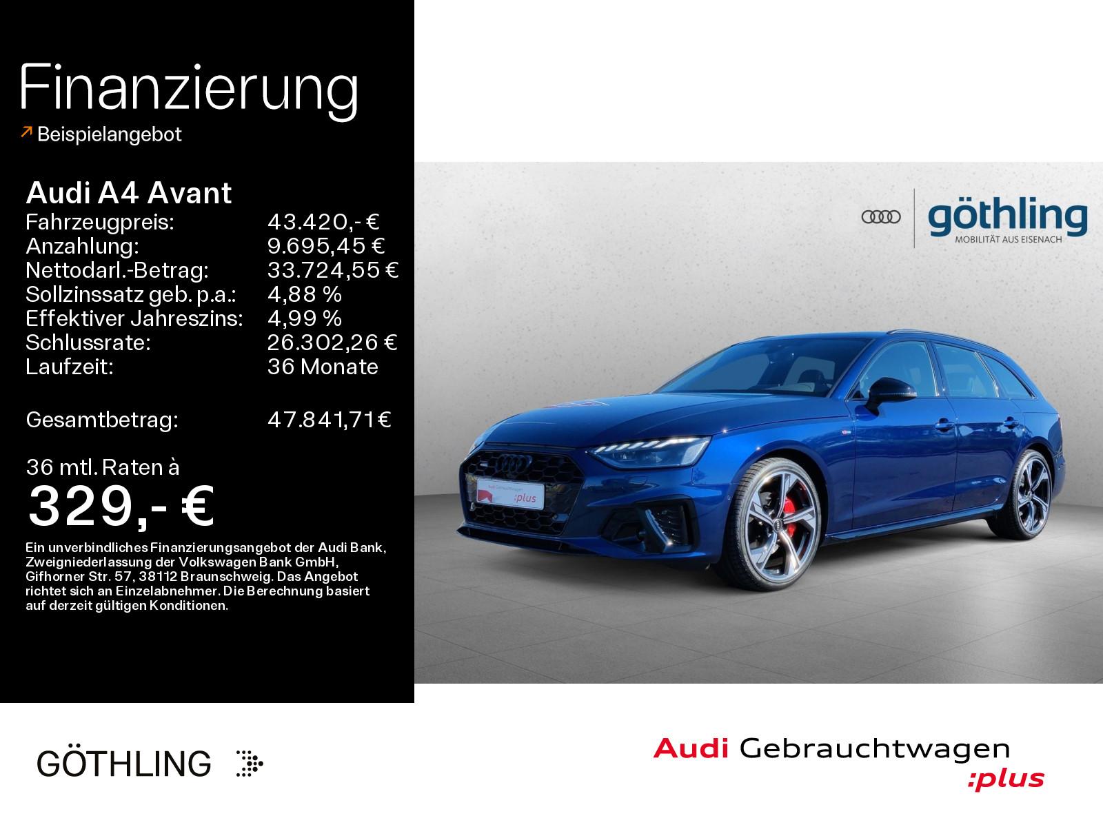 Audi A4 Avant 40 TDI qu 2x S line *Pano*S-Sitze*LED*V