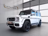 Mercedes-Benz  /DriversPack/Designo/StHzg/Distro/FondEntertian - weiße Mercedes-Benz G 63 AMG