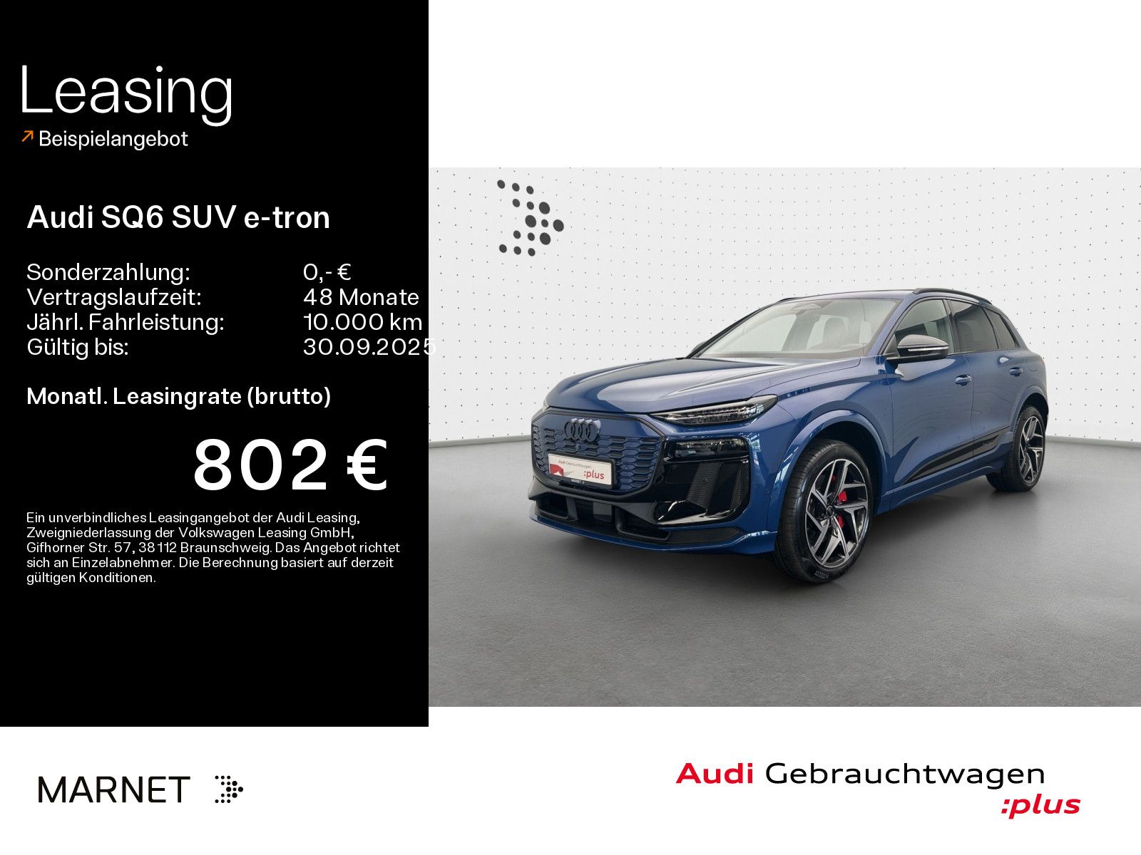 Audi SQ6 SUV e-tron quattro*Navi*LED*Alu*HUD*B&O*PDC*