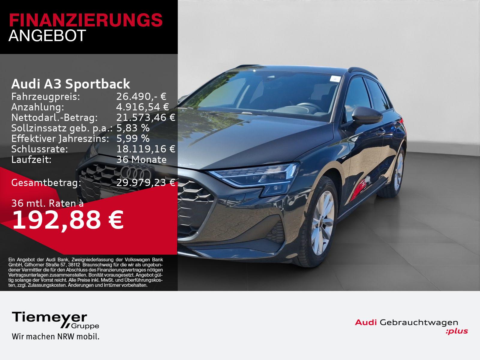 Audi A3 Sportback 30 TFSI LED NAVI SPORTSITZE KAMERA