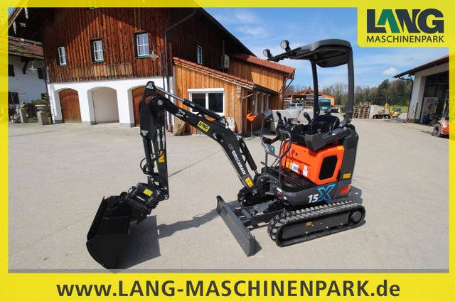 Eurocomach 15 x Elektro Minibagger inkl. Powertilt & Löffel