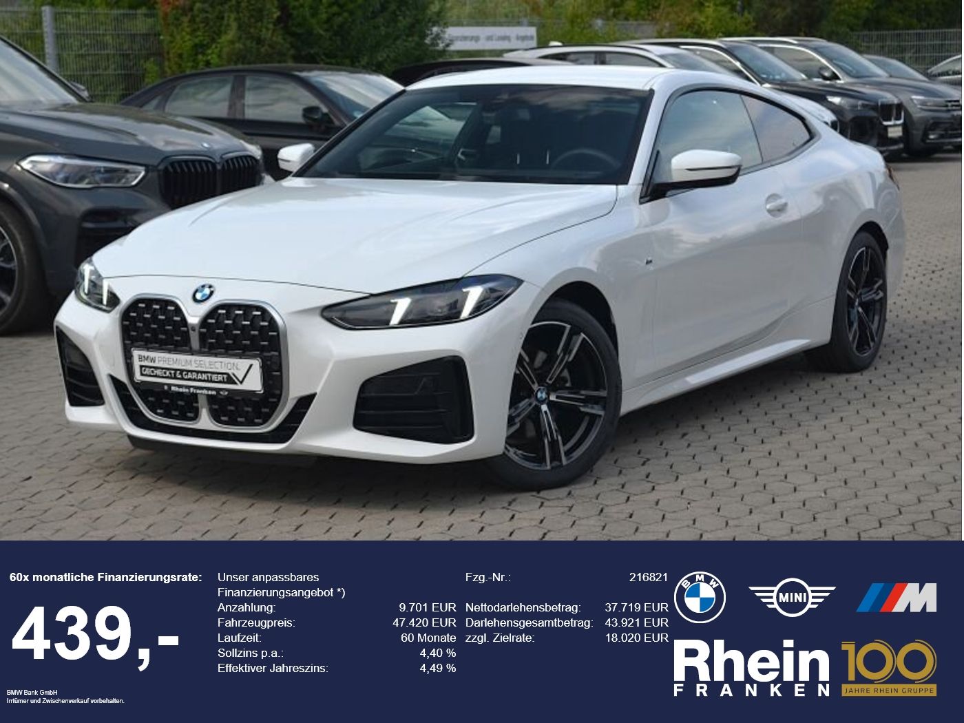 BMW 420d xDrive Coupé M Sport LiveCptProf.AHK.360°