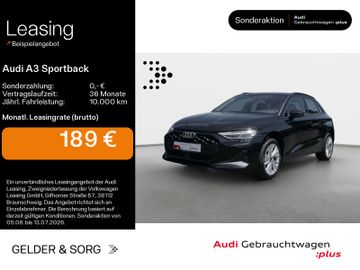 Audi Leasingangebot: Audi A3 Sportback 30 TFSI RFK*LED*Sound*Virtual*Navi