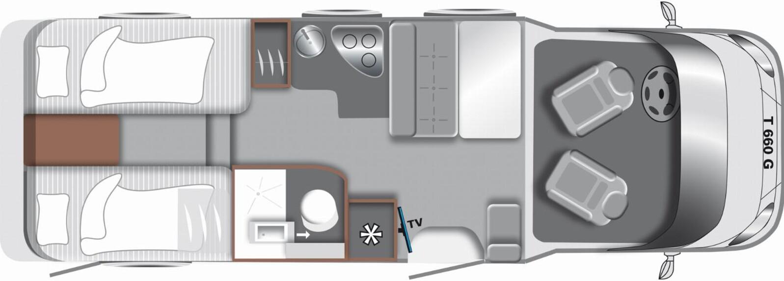 LMC Tourer T 660 G SAT, AHK, Rahmenfenster, 