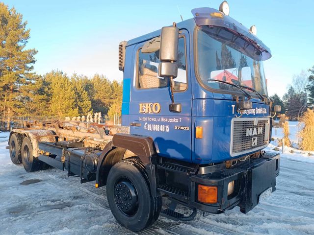 MAN 27-403 6x4 blatt/blatt Manual Big Axle Multilift