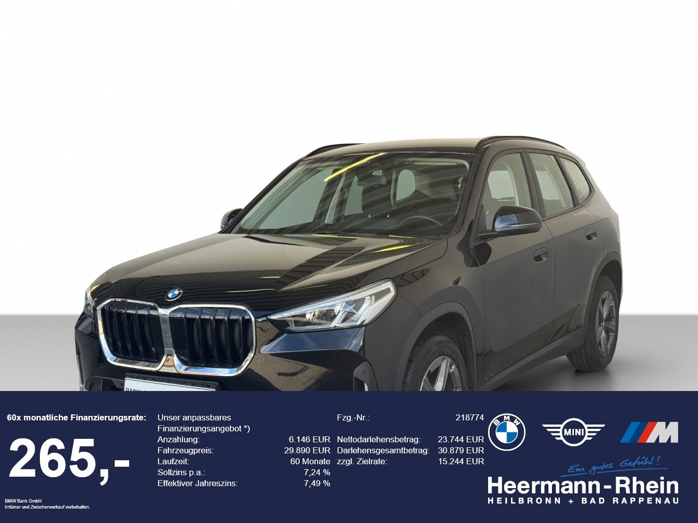 BMW X1 sDrive18iA LiveCock.DriveAss+.ParkAss.SHZ.DAB