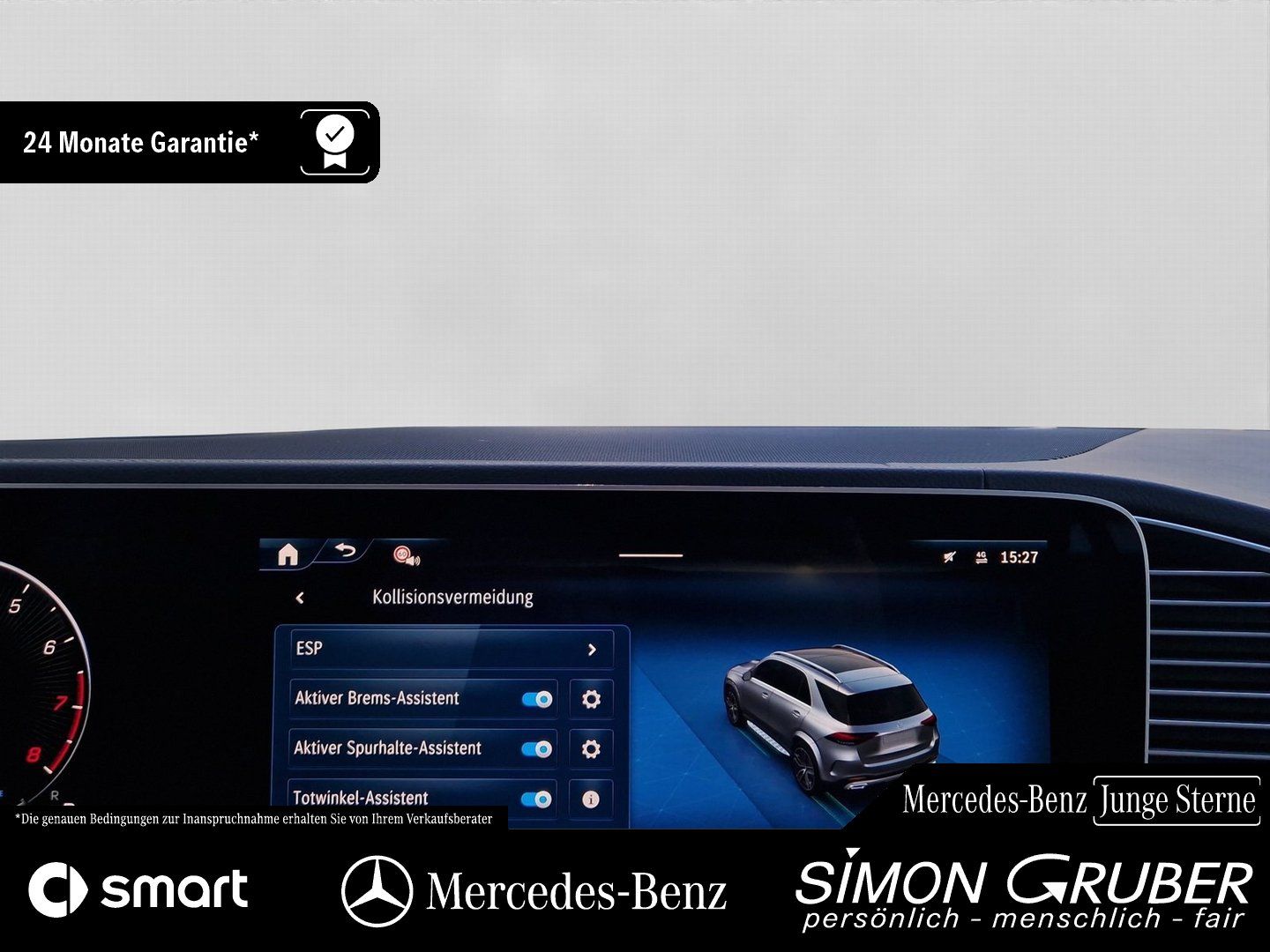 Fahrzeugabbildung Mercedes-Benz GLE 580 4M Pano Airmatic Sitzklima HUD Burm AHK
