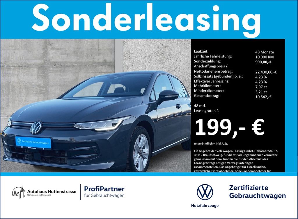 Volkswagen Golf VIII 1.5 TSI Life NEUES MODELL NAVI AHK