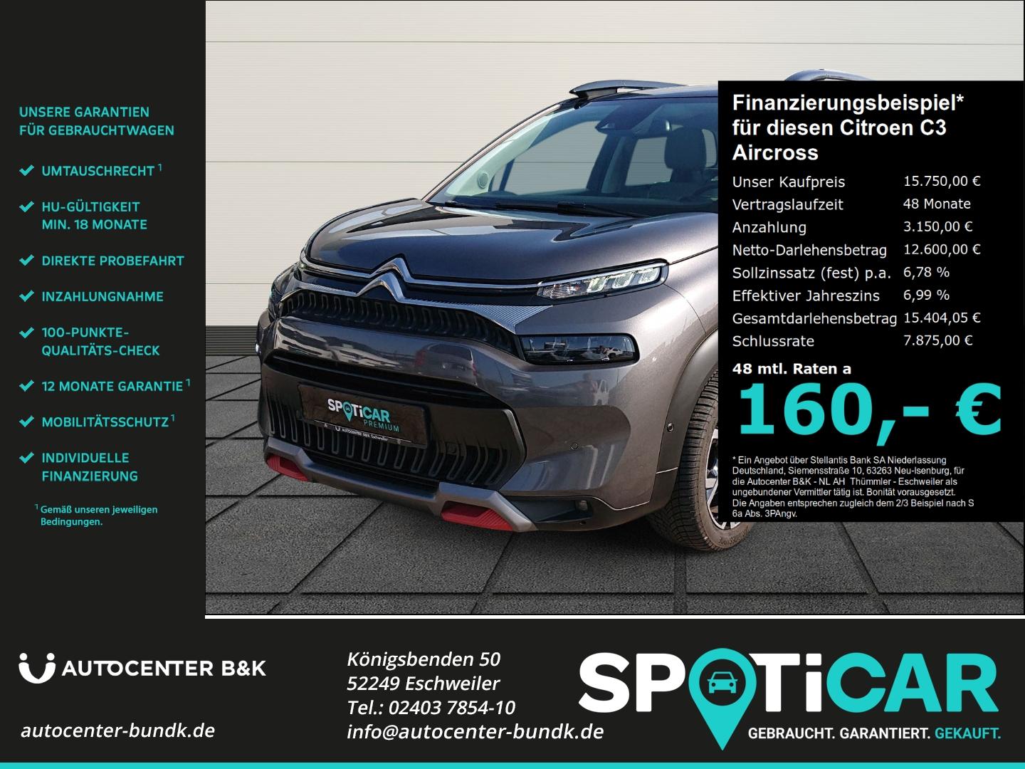 Citroën C3 Aircross PureTech 130 EAT6 SHINE PACK SHZ All