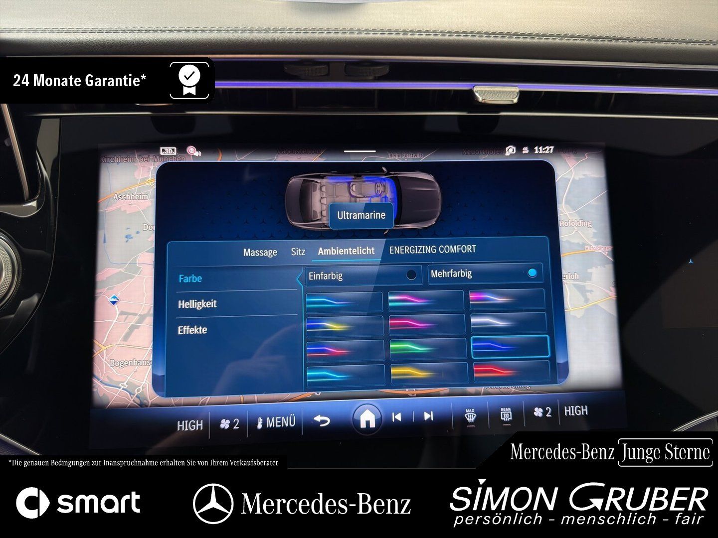 Fahrzeugabbildung Mercedes-Benz E 400 e 4M AMG Pano Airmatic Superscreen Nappa