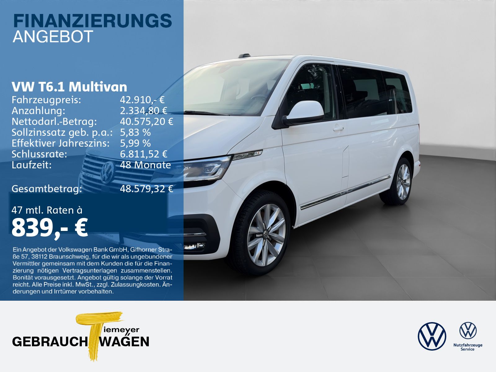 Volkswagen T6.1 Multivan 4-motion GENERATION SIX AHK el. Si
