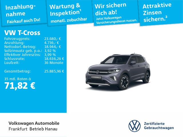 Volkswagen T-Cross 1.0 TSI R-Line Navi IQ.LIGHT - LED-Matri