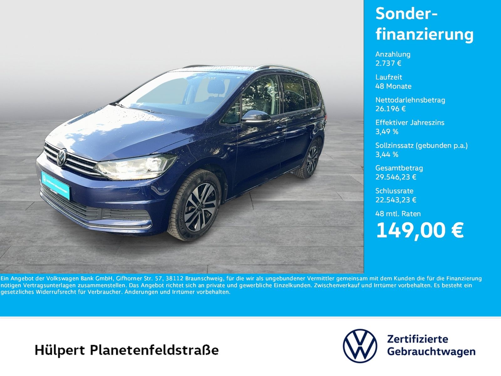 Volkswagen Touran 1.5 ENERGY 7SITZE CAM ACC E-KLAPPE NAVI foto 1