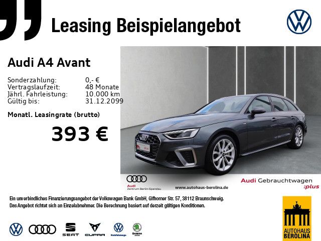 Vorschaubild: AUDI A4 Avant 40 TFSI S line S tronic *NAV+*360°*LED* (Fahrzeug-Nr. A05437)