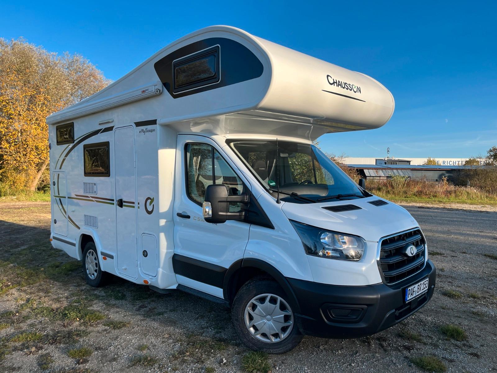 Chausson C514 First Line Solar Markise Radträger Kamera