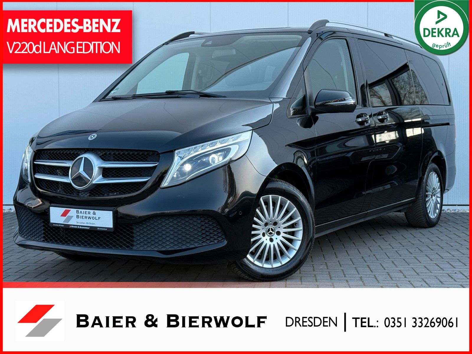 MERCEDES-BENZ V220d EDITION lang 7-SITZER ILS AHK DISTR. 9GTR.