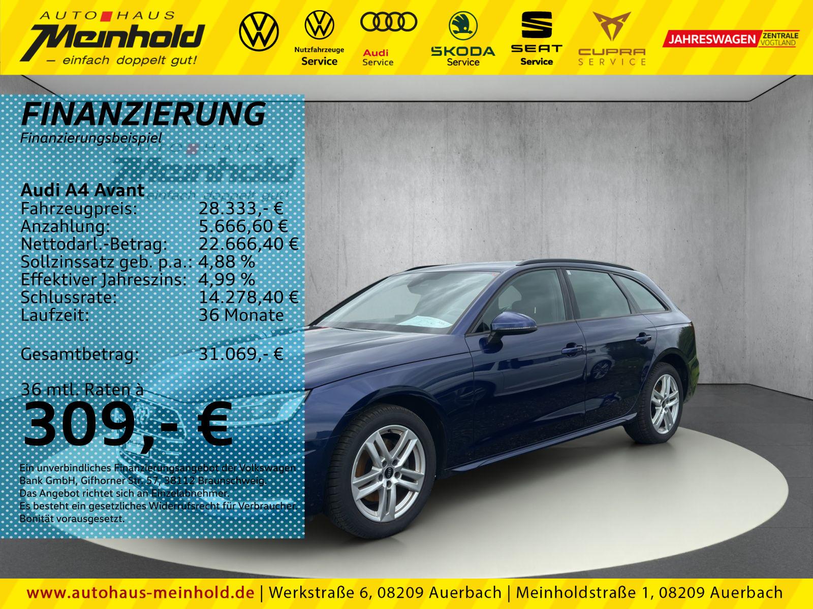 Audi A4 Avant Advanced 35 TFSI S tronic, Totwinkel