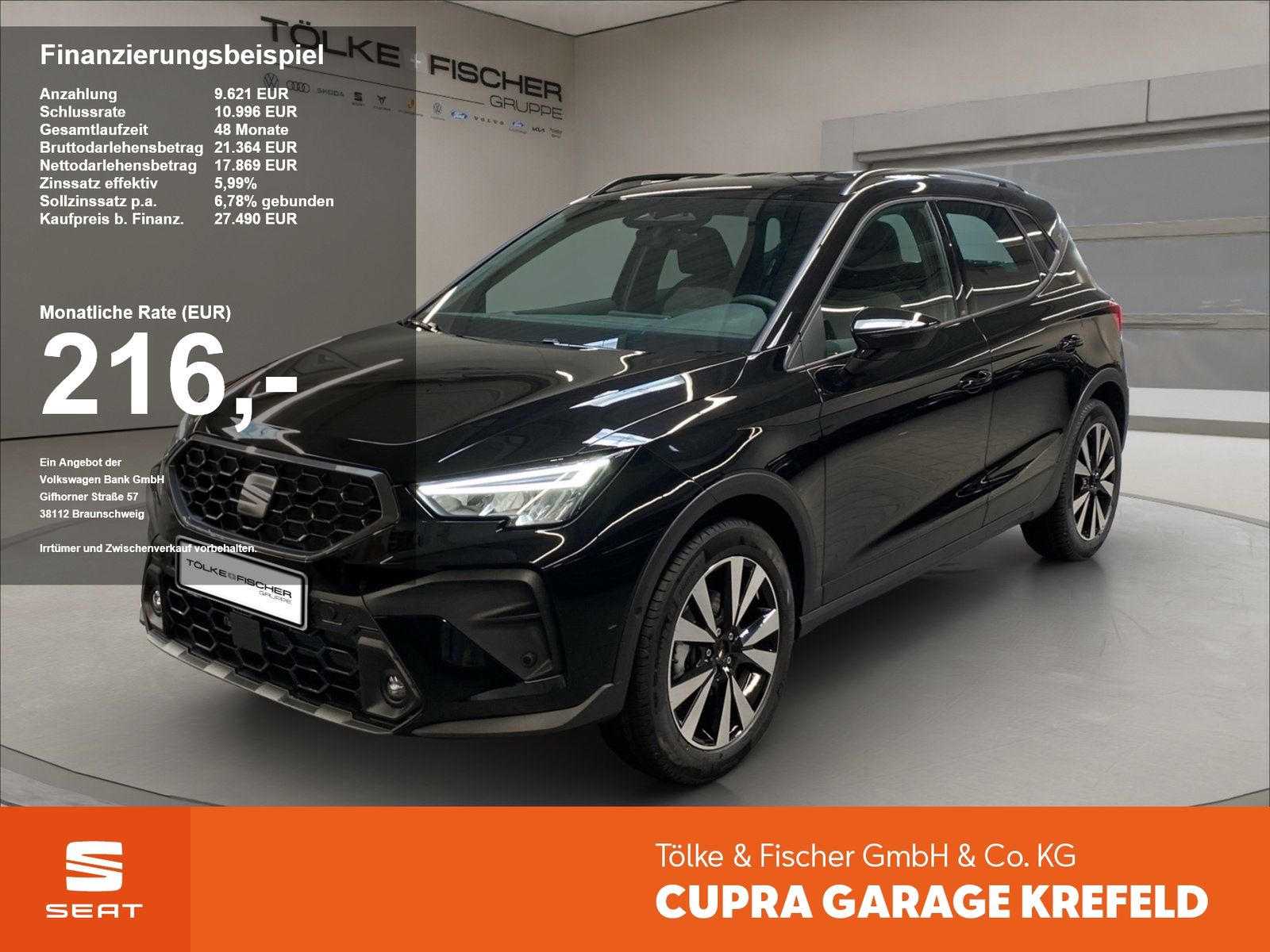 Seat Arona 1.0 TSI 85 kW FR ACC AUT Kam. Navi Virtual