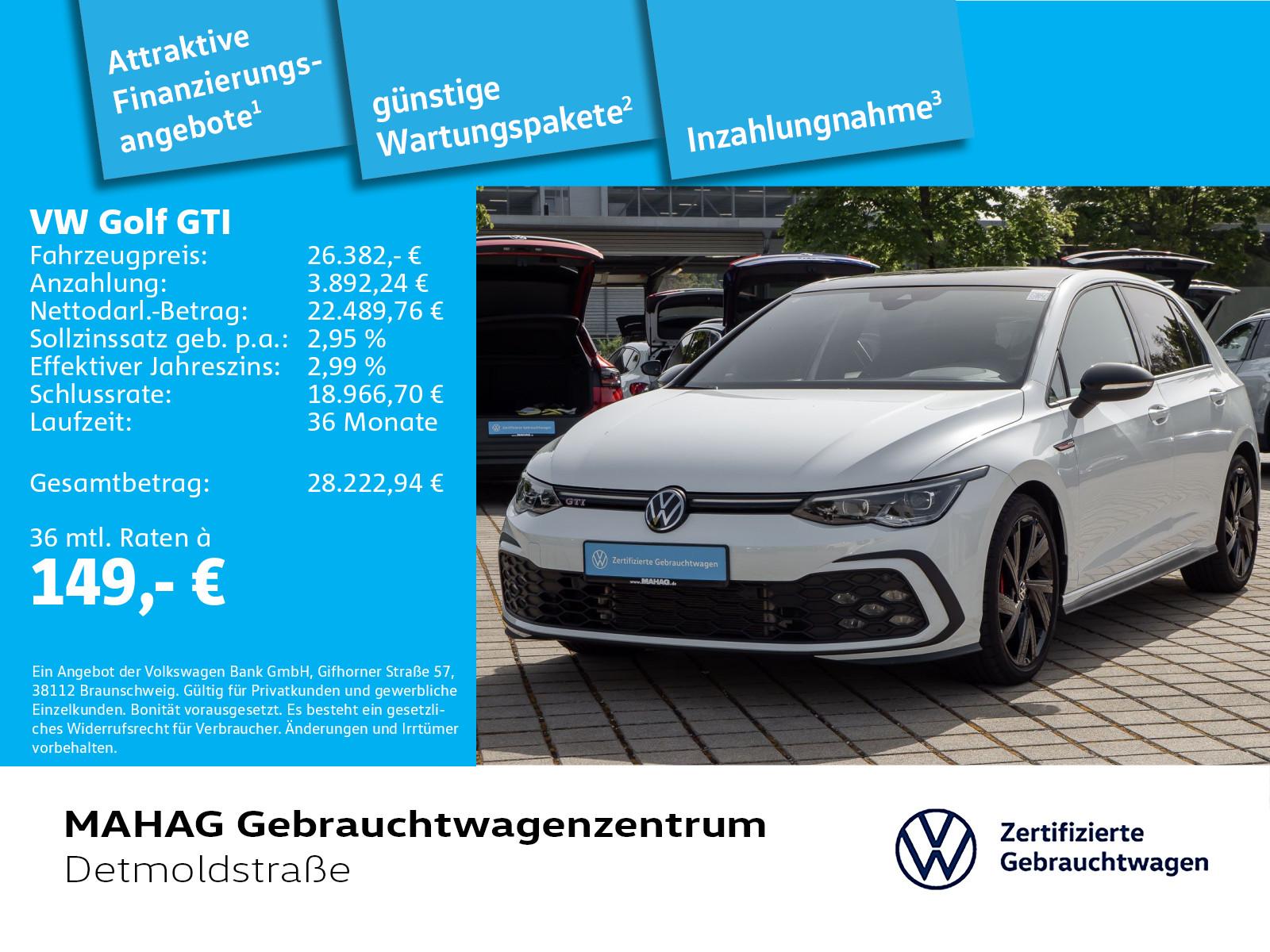 Volkswagen Golf VIII GTI 2.0 TSI LED+ Navi ParkPilot AppDSG, миниатюра 2