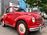 Fiat 500c Topolino 1er Zustand , Caprio Rot - aus 1953 mit Benzin-Antrieb: Cabrio