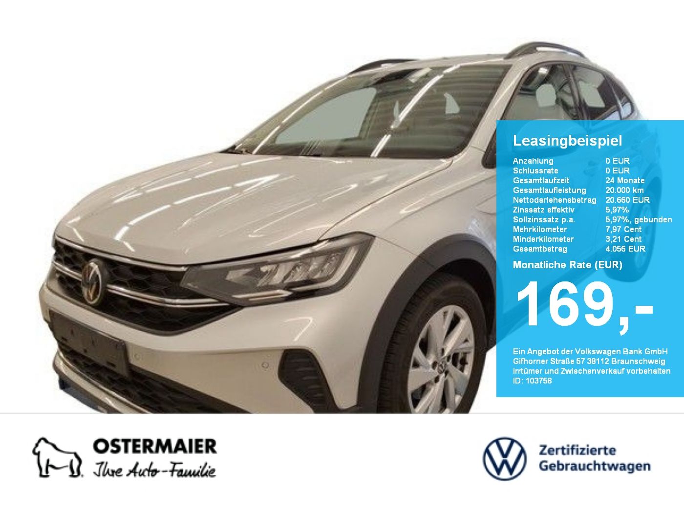 Volkswagen Taigo 1.0TSI 116PS NP.32T LED.NAVI.5JG.SHZG.APP.