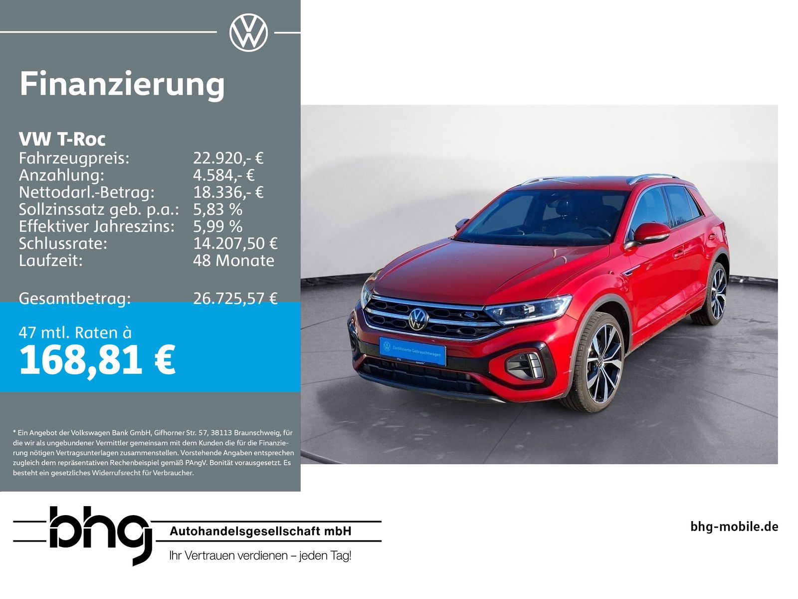 Volkswagen T-Roc R-Line 1,5 TSI 6-Gang