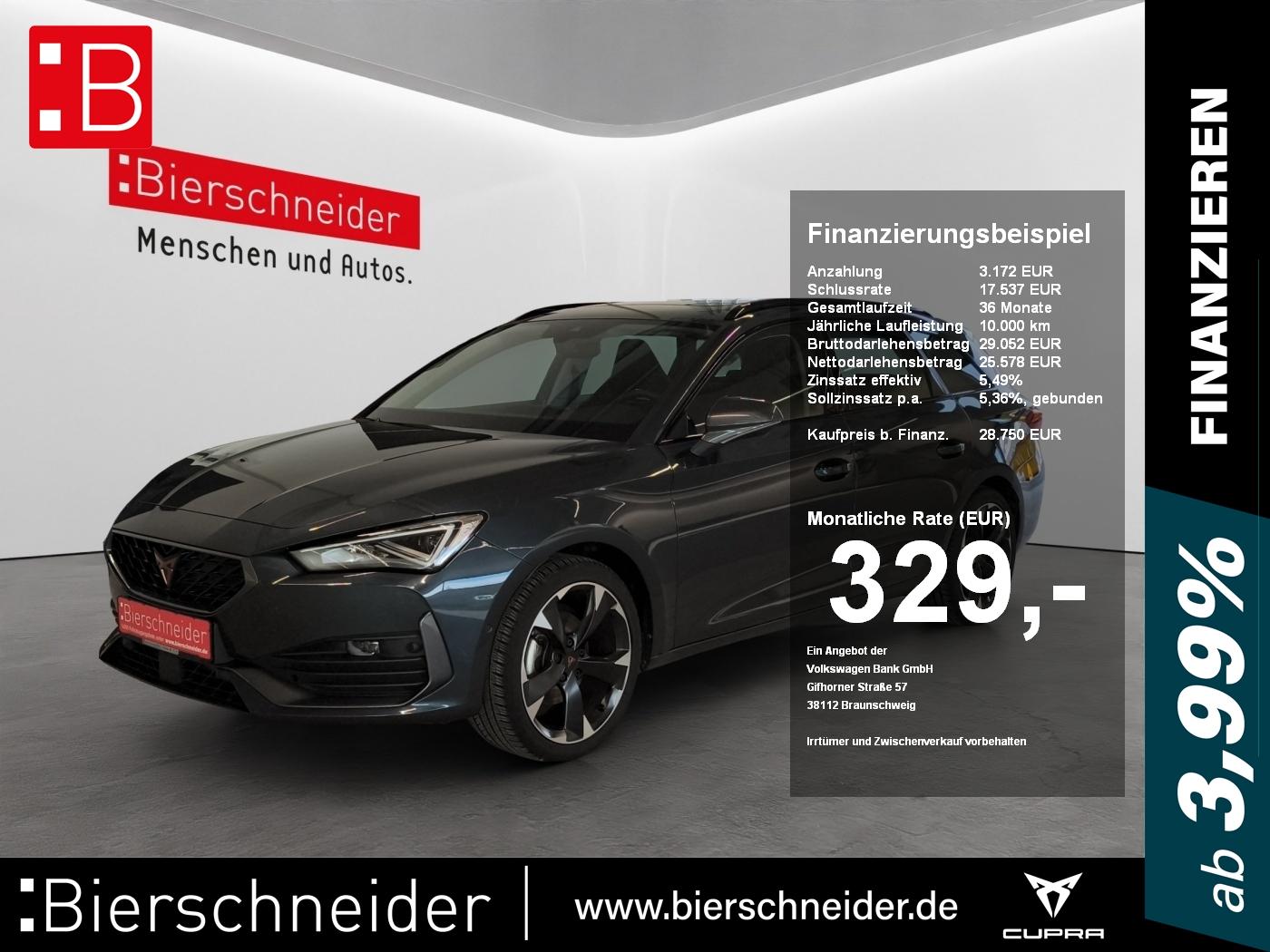Cupra Leon SP 1.5 TSI PANORAMA+AHK+KAMERA+PARKLENK