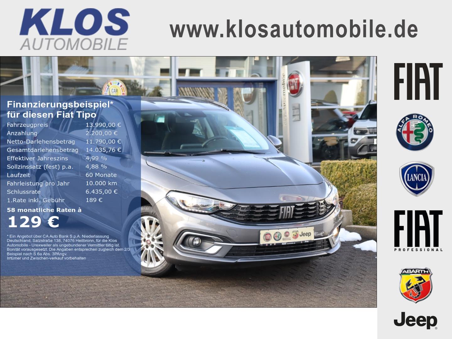 Fiat Tipo KOMBI LIFE 1.0 100PS SHZ CARPLAY KLIMAAUTO