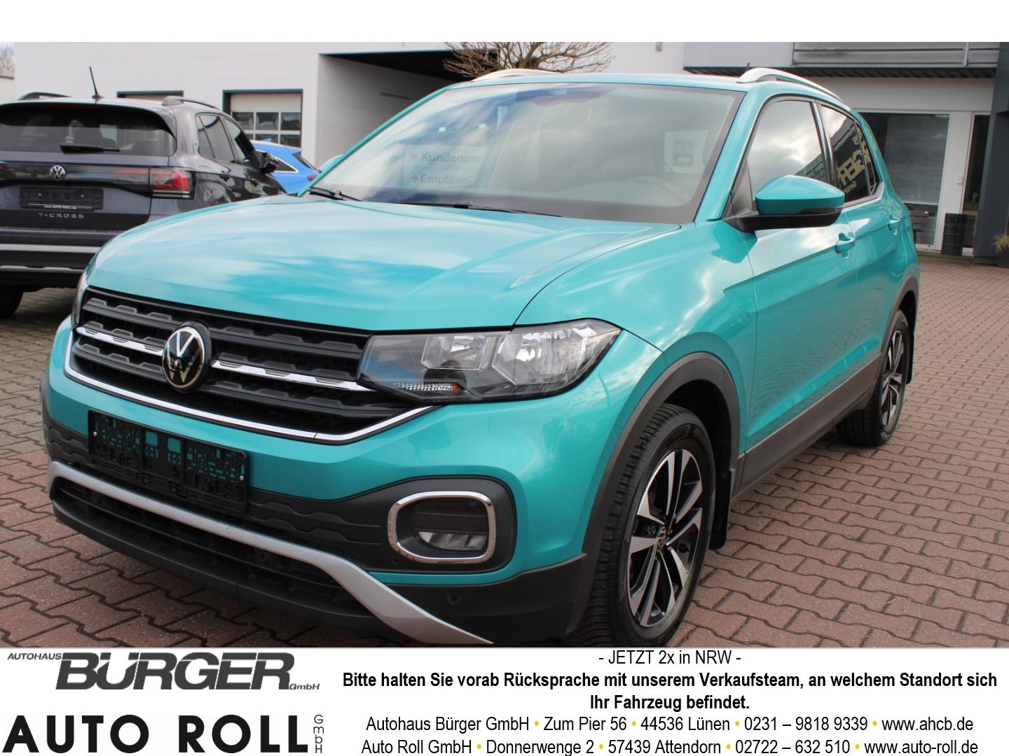 Volkswagen T-Cross United 1.0 TSI Navi ACC AHK PDC v+h CarP