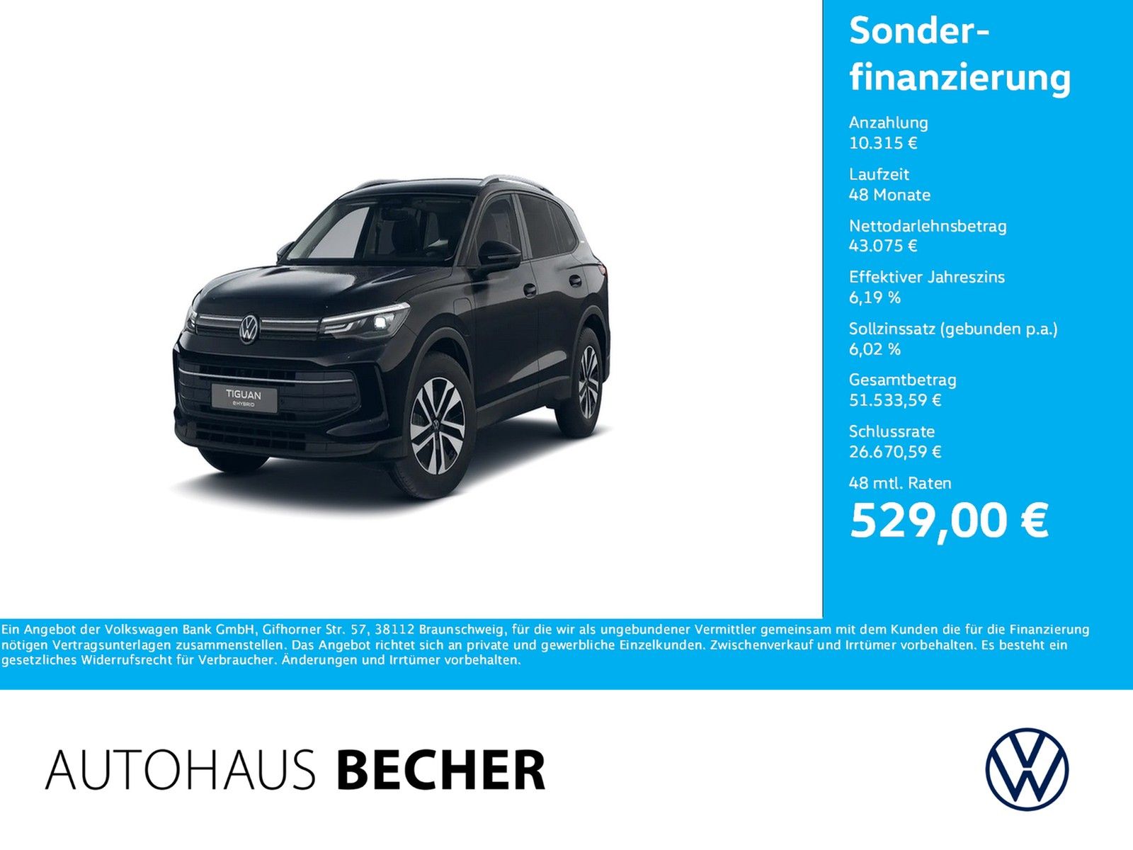 Volkswagen Tiguan Energy 1.5 eHybrid DSG /AHK/Navi/LED